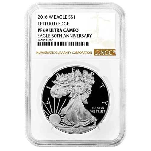 2016-W プルーフ 1ドル アメリカン シルバー イーグル NGC PF69UC ブラウンラベル|WORLD RESOURCE【QUEEN店】
