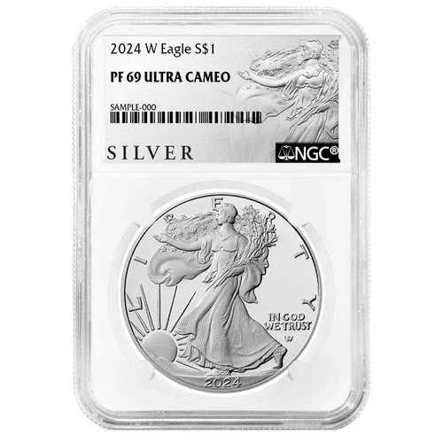 2024-W プルーフ 1ドル アメリカン シルバー イーグル NGC PF69UC ALS ラベル|WORLD RESOURCE【QUEEN店】