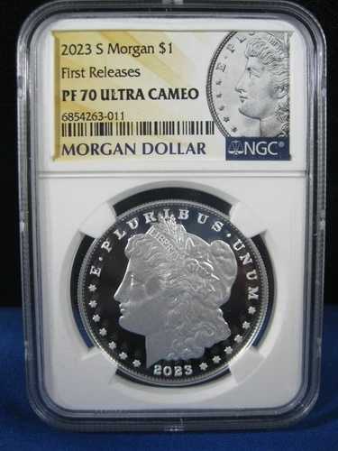 2023 S モルガン シルバー ドル $1 NGC PF70 ファーストリリース ウルトラカメオ
