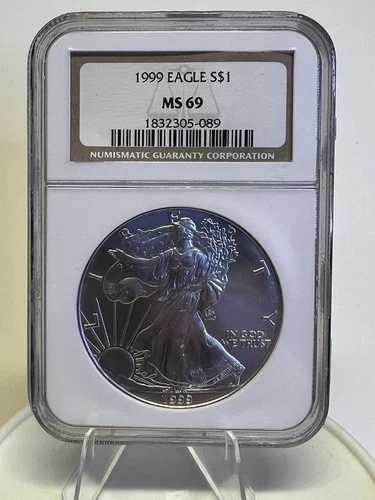 1999年アメリカンシルバーイーグル NGC MS69