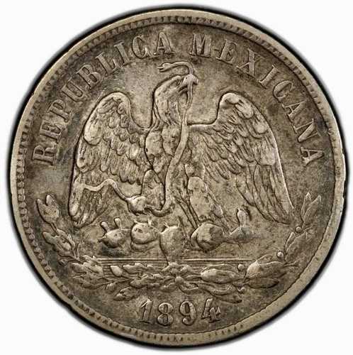 1894 HO G メキシコ 50C NGC XF 45 - 高品質のオリジナルで見た目もさらに良い!