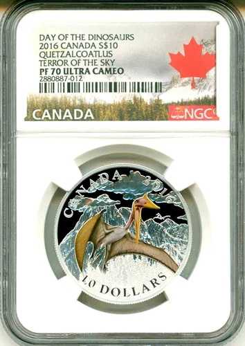 2016年カナダS$10恐竜の日 ケツァルコアトルス 天空の恐怖 NGC PF70 UC