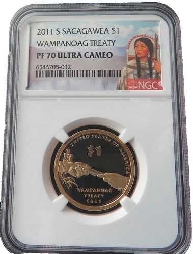 希少 2011 S SACAGAWEA $1 NGC PF 70 UCAM 発行枚数少 流通少