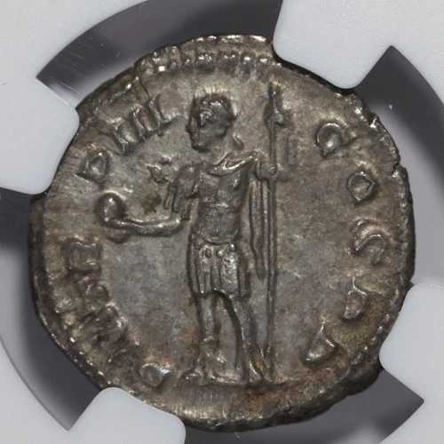 セウェルス・アレクサンダー AR デナリウス ローマ帝国銀貨 西暦222-235年 NGC Ch XF