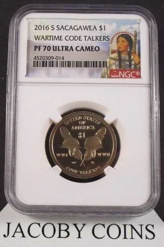 2016 S サカガウィア $1 NGC PF70 ウルトラカメオ ポートレートラベル
