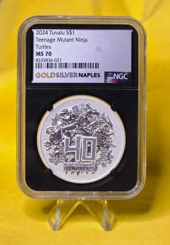 2024年ツバル S$1 ?ティーンエイジ・ミュータント・ニンジャ・タートルズ? MS70 NGC