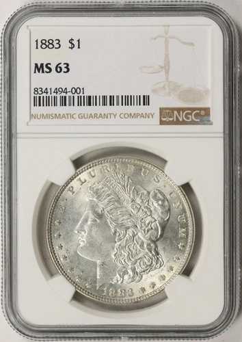 1883年 1ドル モルガン・ダラー NGC MS63