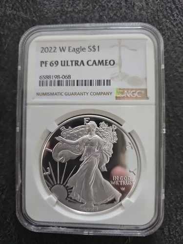 2022 W シルバーイーグル NGC PF69 ウルトラカメオ 45,540円