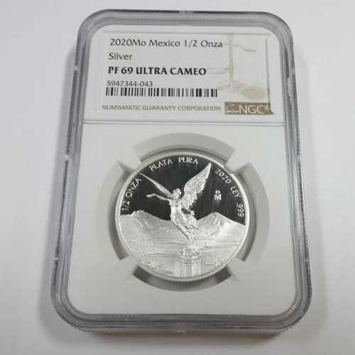 2020年 Mo NGC プルーフ PR69 UCAM - メキシコ - 1/2オンス シルバー リベルタッド オンザ #57142A 45,540円