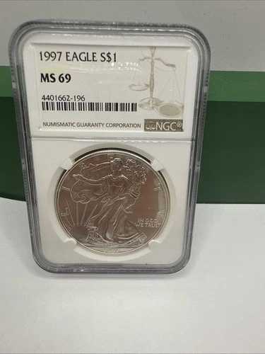 1992年アメリカンシルバーイーグルドル NGC MS69 #50345