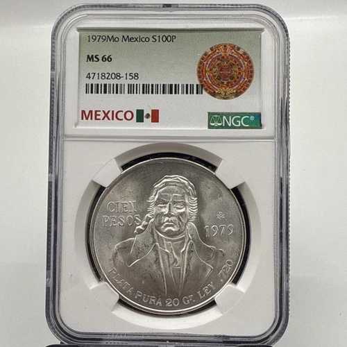 1979年 Mo メキシコ S100P MS66 NGC メキシコラベル ハイグレード