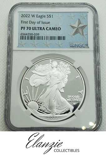 2022-W プルーフ アメリカン シルバー イーグル 発行初日 NGC PF70 ウルトラカメオ