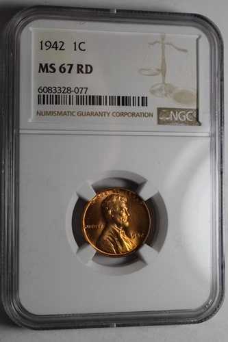 1942年 リンカーン ウィート セント NGC MS67 RD #077 45,540円