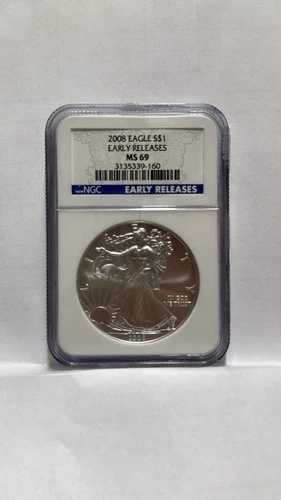 2008年イーグルS$1アーリーリリースコインMS69-NGC