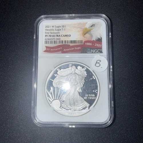 2021 W シルバーイーグル ヘラルディックイーグル ファーストリリース NGC PF70 ウルトラカメオ - アイテム B
