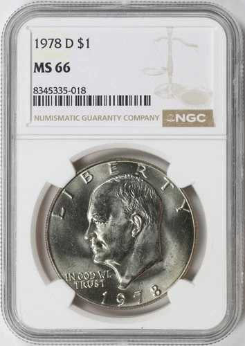 1978-D 1ドル アイゼンハワードル NGC MS66 45,540円