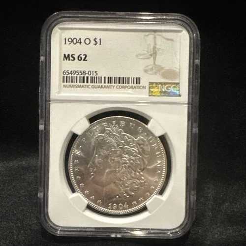 1904-O モルガン銀貨 NGC MS-62 45,540円