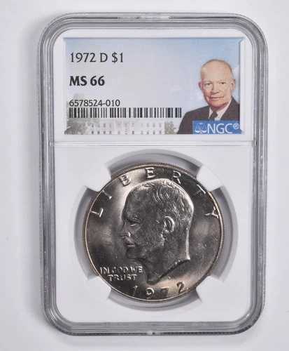MS66 1972-D アイゼンハワー ダラー アイク NGC スペシャル Lbl