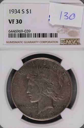 1934-S ピースシルバーダラー NGC VF-30 #9-039