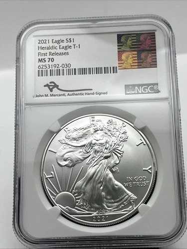 2021 イーグル ヘラルディック イーグル T-1 ファーストリリース S$1 NGC MS70