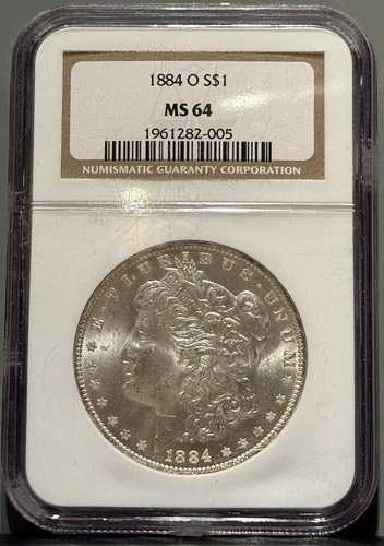 1884-O モルガン・ダラー NGC認定 MS64