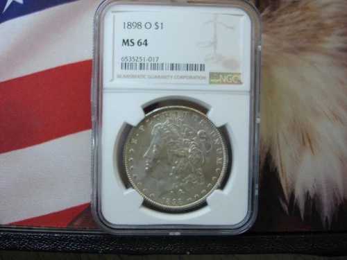 1898年 O モルガン・ダラー - NGC MS 64 - 美しいコイン
