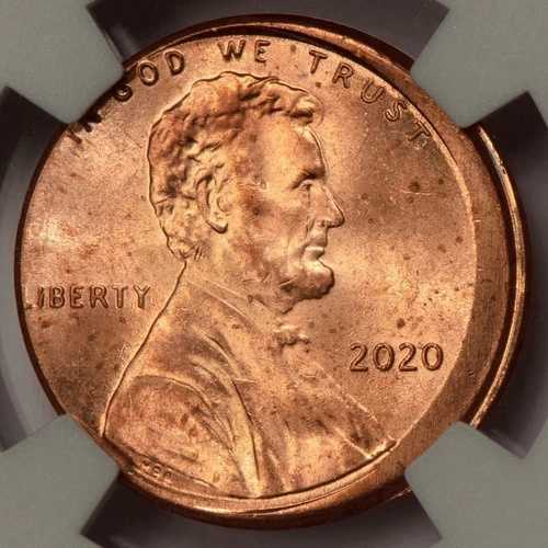 2020 NGC MS 63 RD ストラック 10%オフ センターシールドセント ミントエラー ワオ