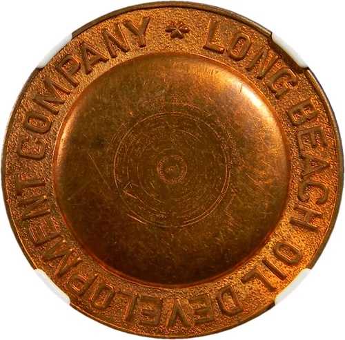 1940年 ロングビーチ石油開発会社メダル NGC MS 65 (16-2)