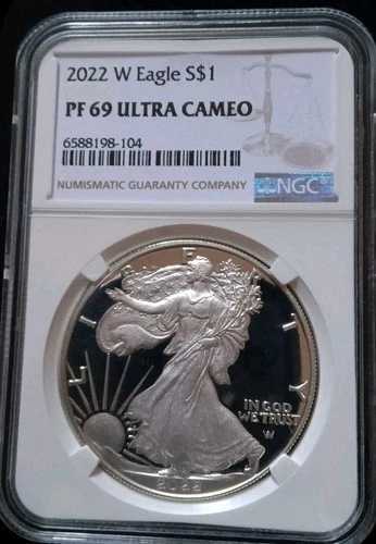 2022-W シルバーイーグル ウルトラカメオ NGC PF 69