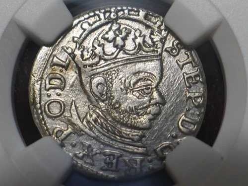 ポーランド 3 グロッシェン 1583 スティーブン・バートリ NGC