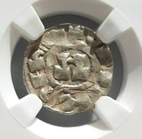 ヘンリー王（エンリコ）NGC MS 61 ルッカ 銀貨 デニール テンプル騎士団 イタリア 十字軍