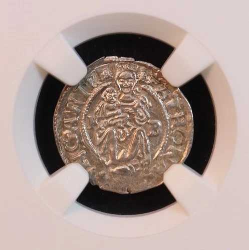 1541-KB ハンガリー、「フェルディナンド1世」銀貨 - NGC MS63！ 素晴らしい！ マドンナ。