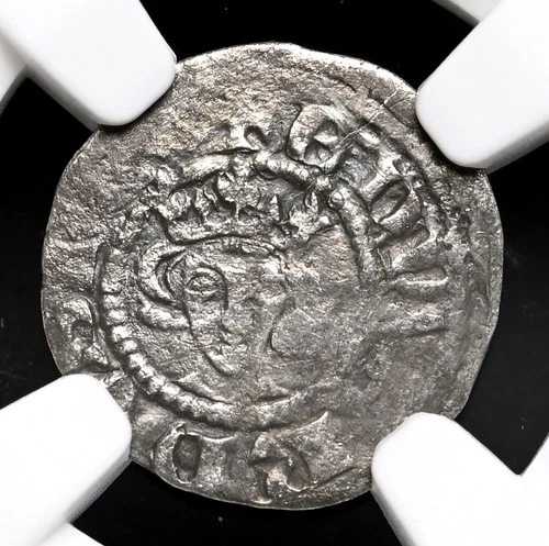 イングランド。エドワード1世（長鬚）（1272-1307年）。銀貨、ロンドン、NGC VF35