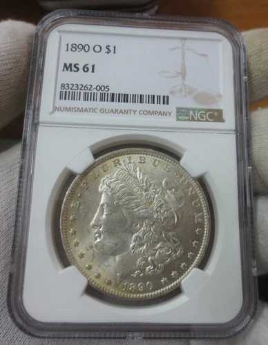 1890-O モルガン・ダラー NGC MS61