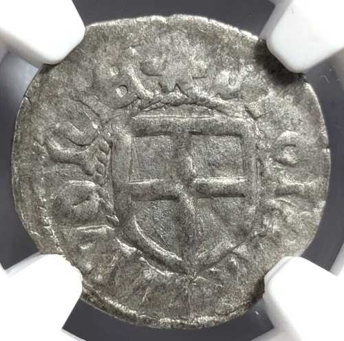 ベルント・フォン・デア・ボルヒ ドイツ騎士団 リヴォニア NGC AU55 シルバー 1シリング