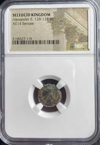 古代ギリシャ セレウコス朝 NGC 認定 紀元前 128-122 年 コイン アレクサンダー 2 世