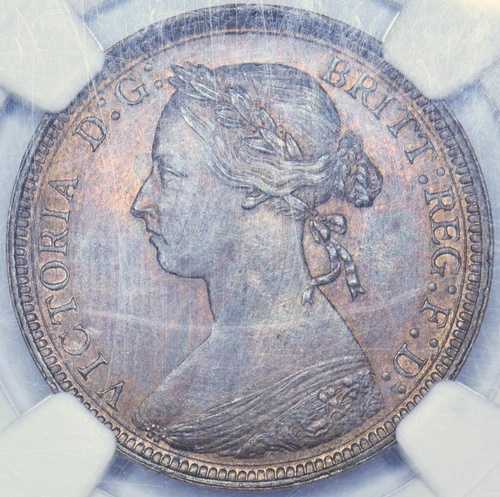 1890年ハーフペニー（NGC MS 64 RB） - ビクトリア英国ブロンズコイン - 素晴らしい