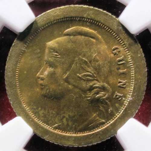 ギニアビサウ - 1933年 5c KM#1 NGC MS 64 RB