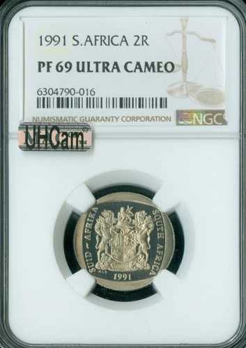 1991年 南アフリカ 2ランド NGC PF69 MAC UHCam & SPOTLESS *
