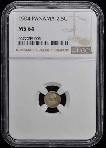 1904年 パナマ 2.5C NGC MS64