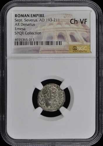 9 月 セウェルス、西暦 193 ～ 211 年 ローマ帝国 AR デナリウス NGC VF30