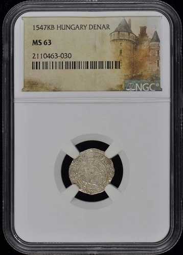 1547KB ハンガリー デナール NGC MS63