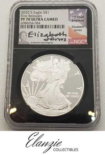 2020-S プルーフ アメリカン シルバー イーグル ファーストリリース NGC PF70 ジョーンズサイン