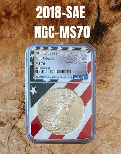 2018 アメリカンシルバーイーグル NGC-MS 70-