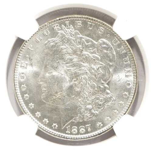 1887年モルガン・ダラー NGC MS-64
