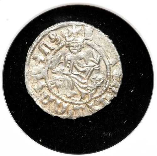 十字軍、キリキア・アルメニア。レヴォン1世、1198-1219年。銀のトラム。NGC AU58