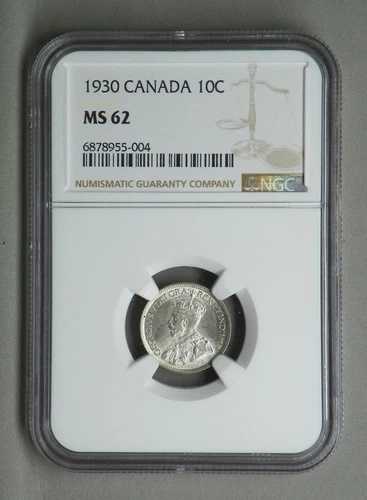 カナダ 1930年 10セント、NGC 62