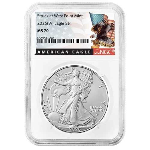 プレセール - 2026 (W) $1 1オンス アメリカンシルバーイーグル NGC MS70 ブラックラベル|WORLD RESOURCE【QUEEN店】