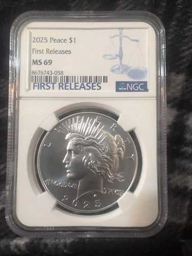 2025-P $1 ピース ドル NGC MS69 90% シルバー フィラデルフィア 米国コイン 初リリース!