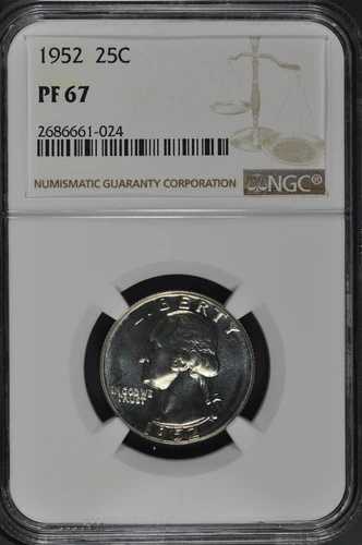 1952年 NGC PF 67 ワシントン クォーター